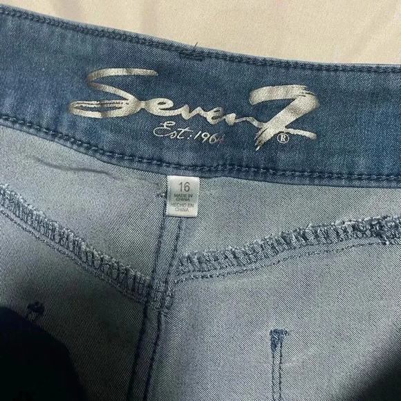 Seven 7 blue skinny jeans size 16 - Picture 4 of 4